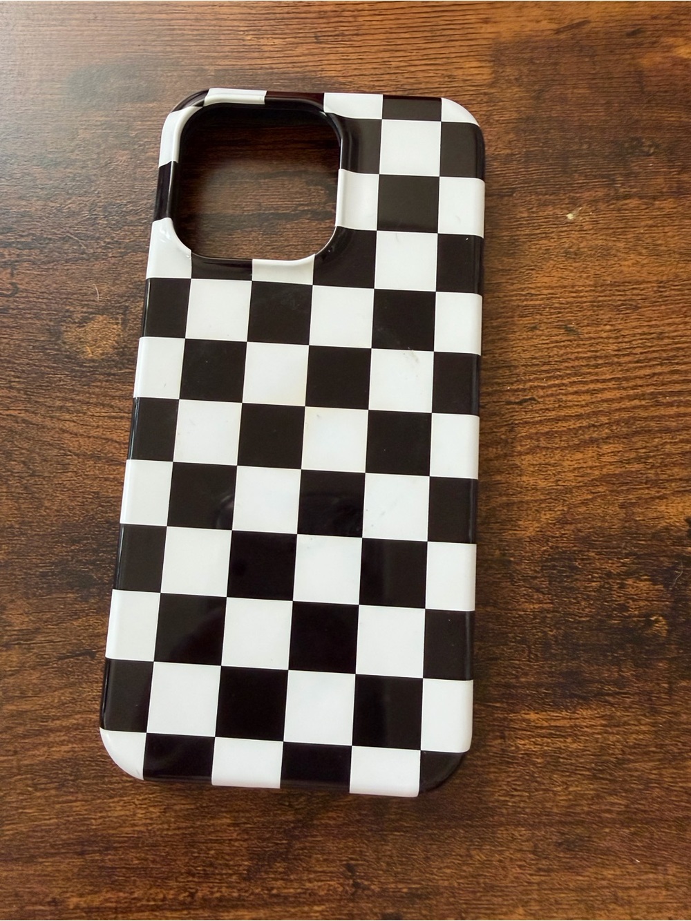 Black & White Checker iPhone 15 Pro Max Case - BRINDLY